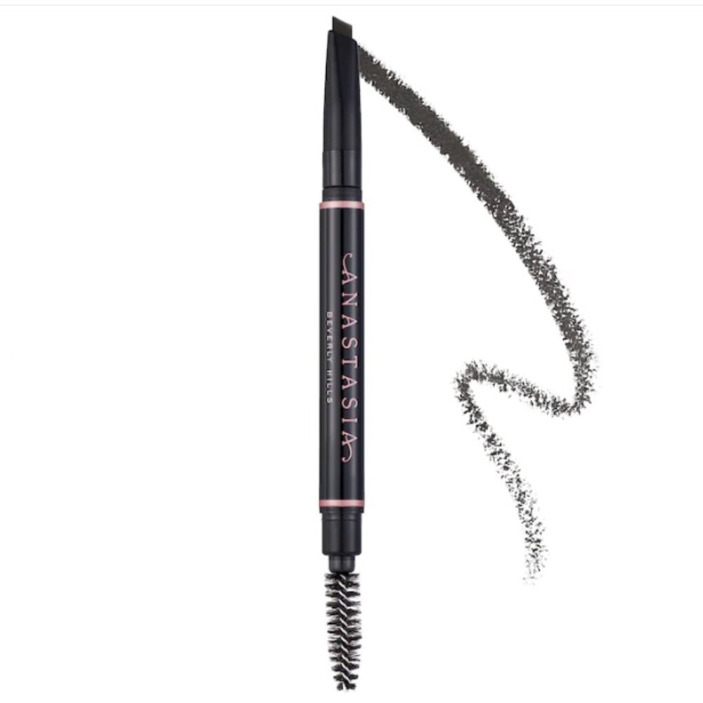 Anastasia Brow Definer Triangular Brow Pencil Medium Brown Full Size w/ spoolie